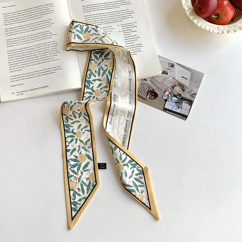 Bandera de cabello de mujer doble cara bandera de cinta de cinta de hadas cuerda de cabeza de la serie de super inmortalidad multifuncional bufandas de seda bufandas de collar bandera