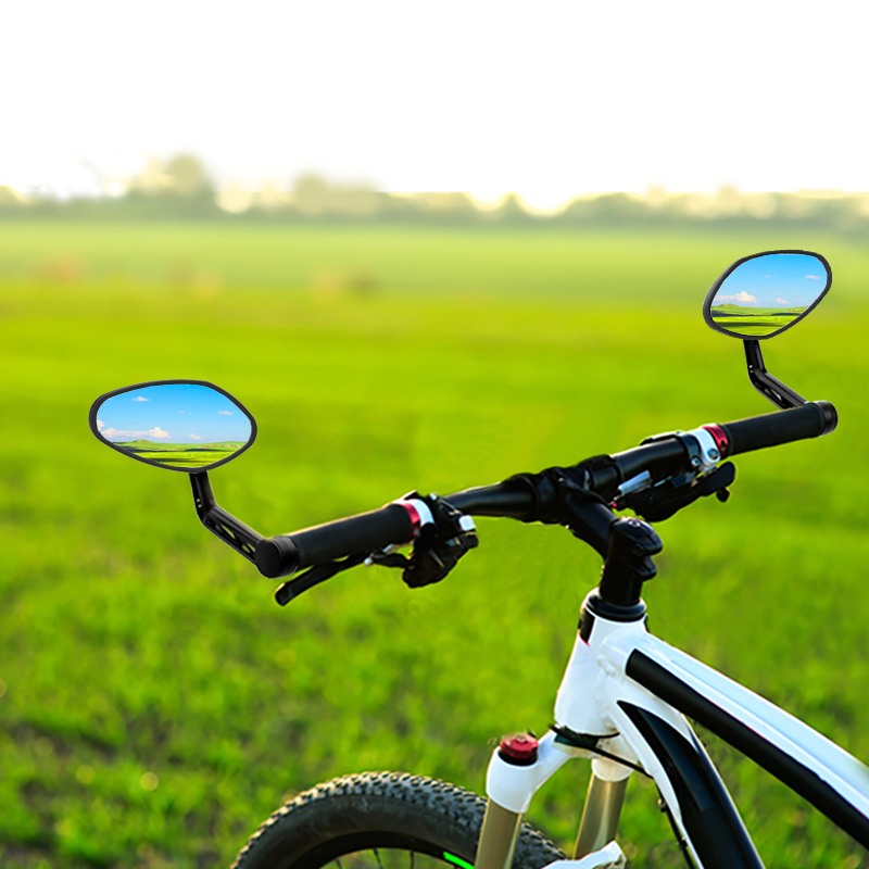 Espejo retrovisor de la bicicleta mango eléctrico enchufe reflector montaña universal montar reflector retrovisor espejo retrovisor