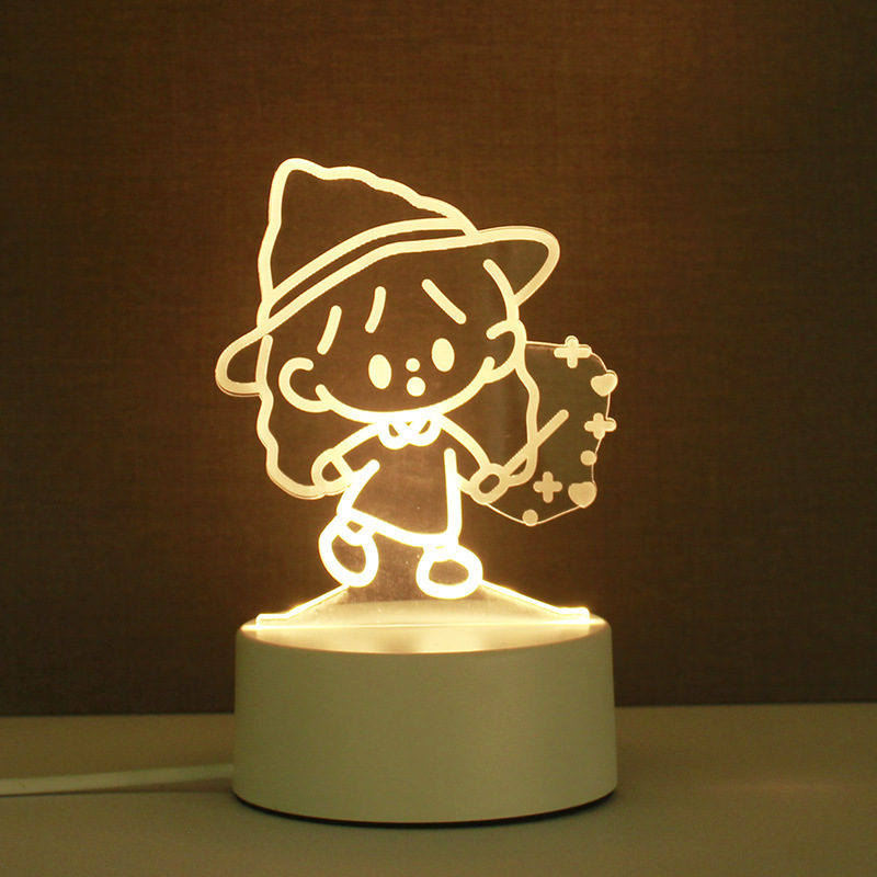 クリエイティブアクリル3d立体小夜灯誕生日プレゼント|undefined