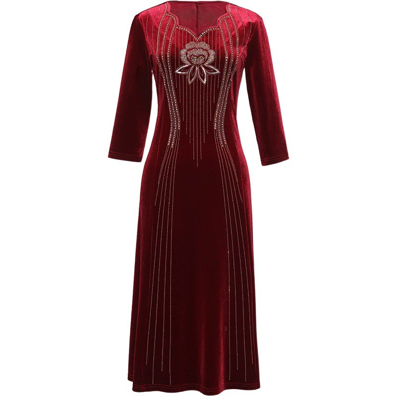 Высококачественное свадебное платье для свекрови весной новое платье для свекрови cheongsam для участия в свадебном платье для мамы благородное