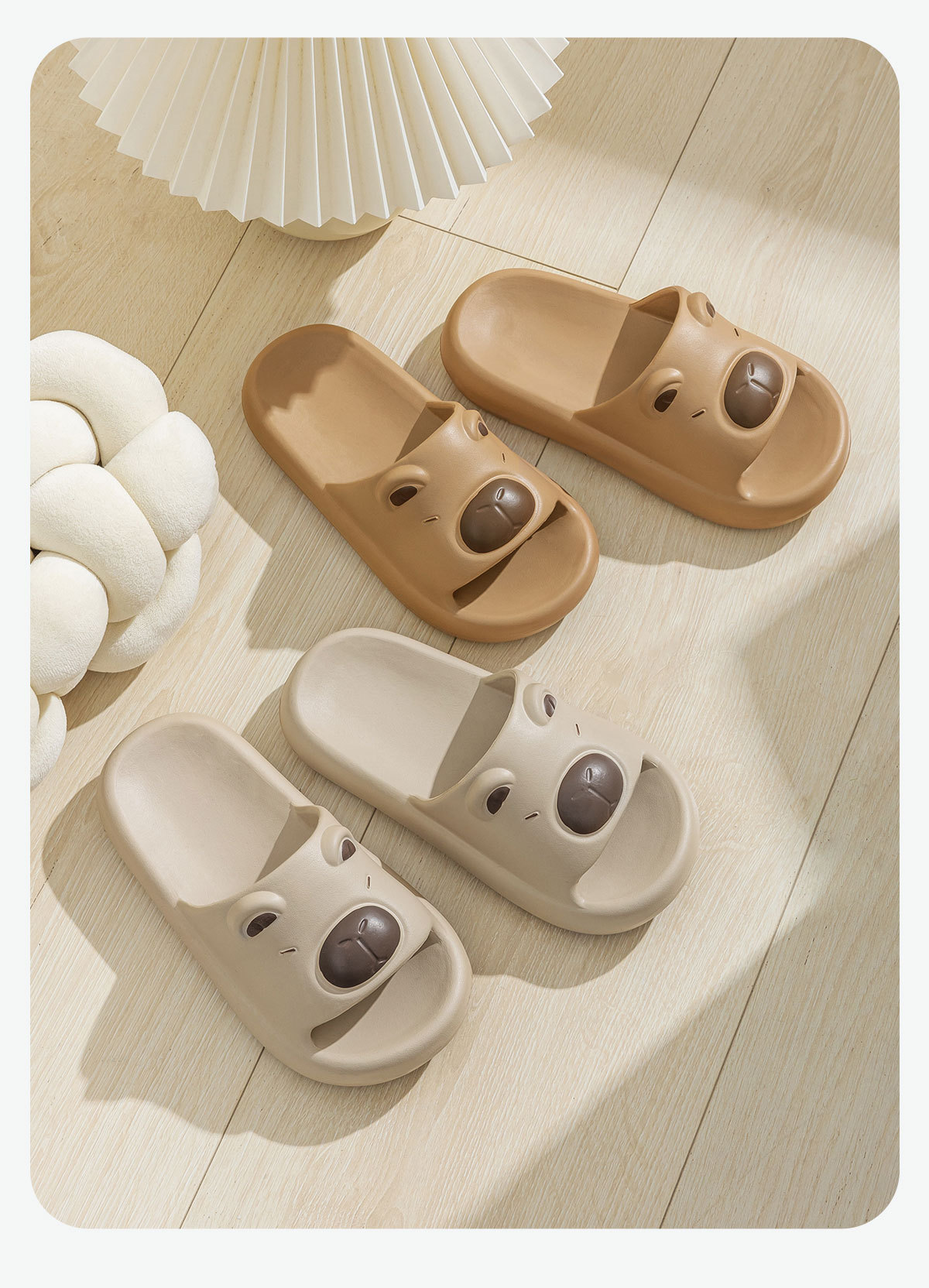 Chinelos capybara para crianças meninos e meninas antiderrapante_voghion.com