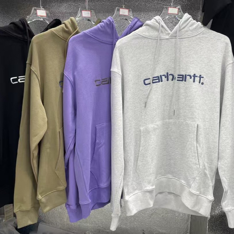 Foreign Trade Carhartt Carhartt 24Ss Autum New Classic Embroidered Cotton Hooded Sweatshirt Cross-Border Foreign Trade Carhartt Carhartt 24Ss Autum New Classic Embroidered Cotton Hooded Sweatshirt Cross-Border