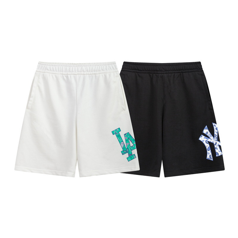 Fashionable Brand Mlb Shorts Summer New Retro Cashew Flower Letter Print Men's and Women's Casual Sports Couple Shorts Fashionable Brand Mlb Shorts Summer New Retro Cashew Flower Letter Print Men's and Women's Casual Sports Couple Shorts