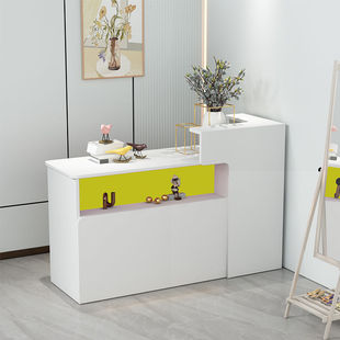 Cashier Bar Front Desk Modern Simple Small Cashier Clothing Store Barber Shop Beauty Salon Nail Shop Manufacturer