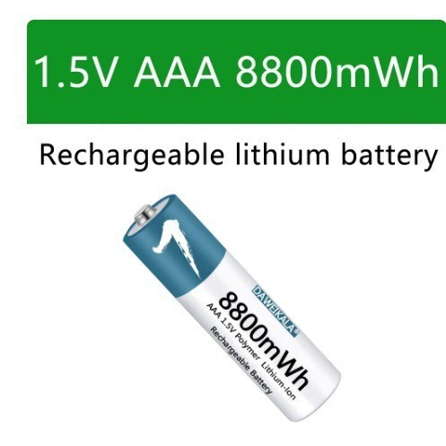 AAA電池1.5V8800充電式ポリマーリチウムイオン電池aaaaaリモコンマウス小型ファン電気|undefined