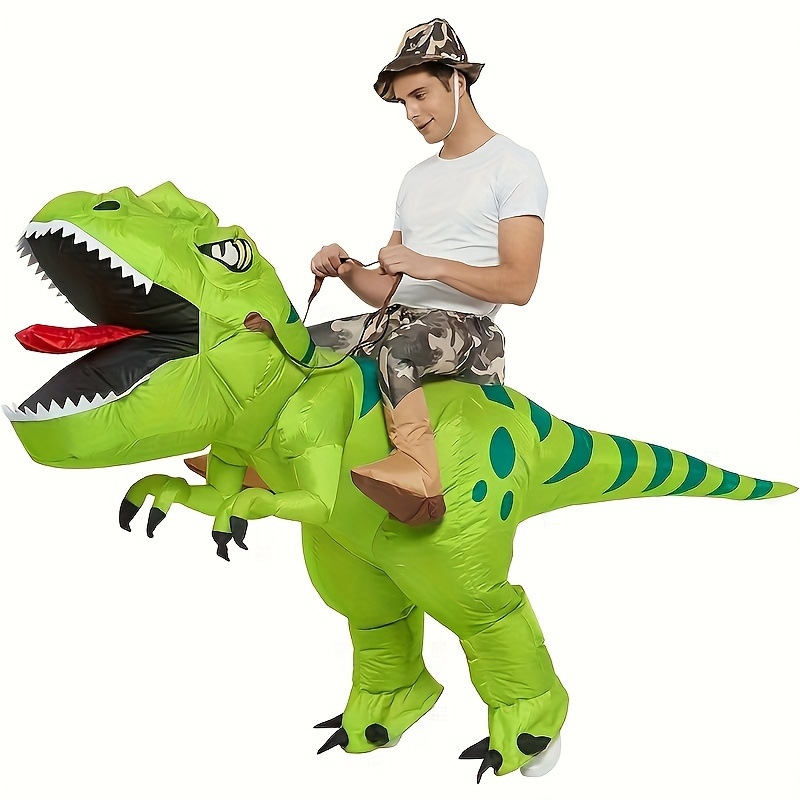 Montar dinosaurio animal ropa inflable niños adultos unicornio Pascua conejo accesorios de Halloween ropa divertida