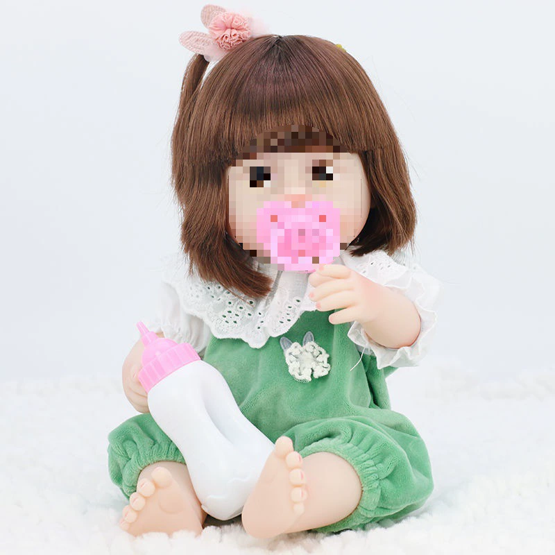 Doll for dressing up, toy girl's from soft rubber, makes sounds