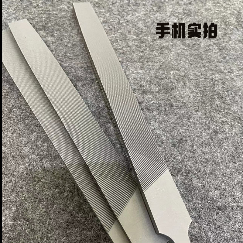 扁平锉钳工锉碳钢粗齿中齿细齿(4寸100mm)-18寸450mm金属打磨工具|undefined