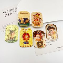 新款创意卡通星星人印花吊坠挂件DIY手机链包挂钥匙扣饰品配件