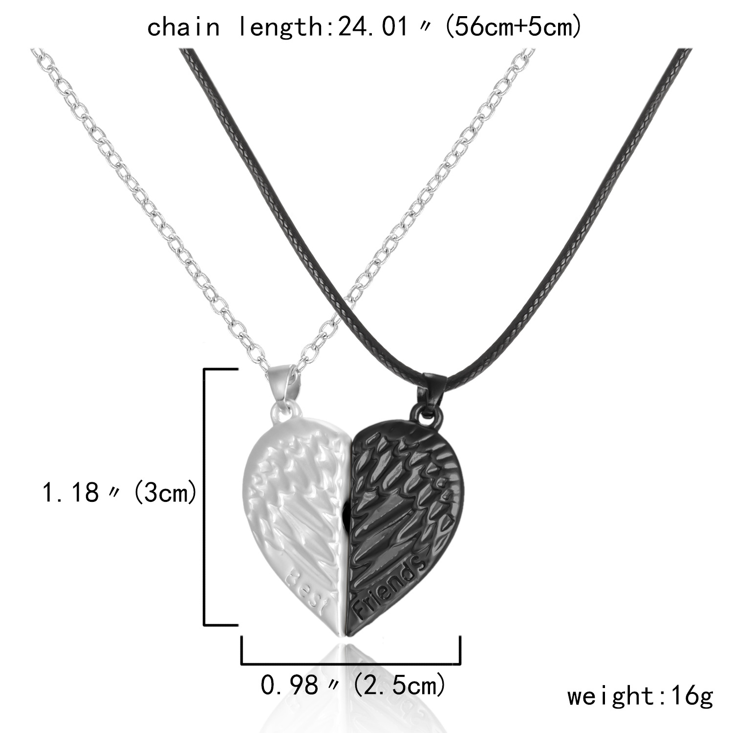 Streetwear Heart Shape Alloy Plating Valentine's Day Unisex Pendant Necklace display picture 2