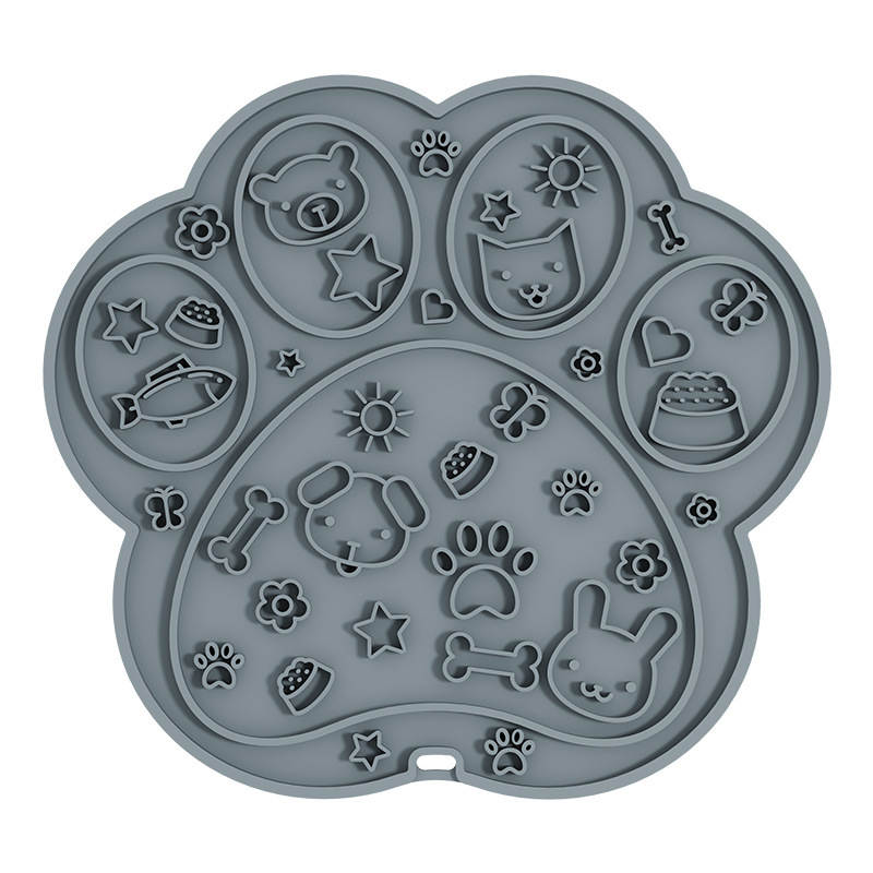 개 발톱 핥기 패드 [회색]]