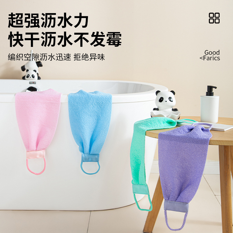 cross-border shower towel bath towel coarse sand back bath towel bath fantastic exfoliating accessories special coarse sand back rub bath towel