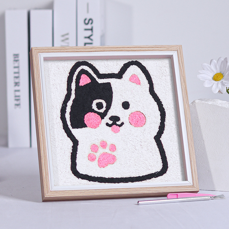 紙パルプ絵画、手作りのドット絵、DIY素材パッケージ、着色絵画、装飾テクスチャ、紙パルプ充填絵画、クリエイティブな漫画絵画|undefined