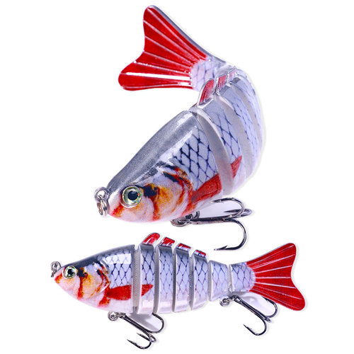 Multi-section fish hard bait Luya fishing bait bionic multi-section fake bait foreign trade field Luya bait fishing gear set wholesale