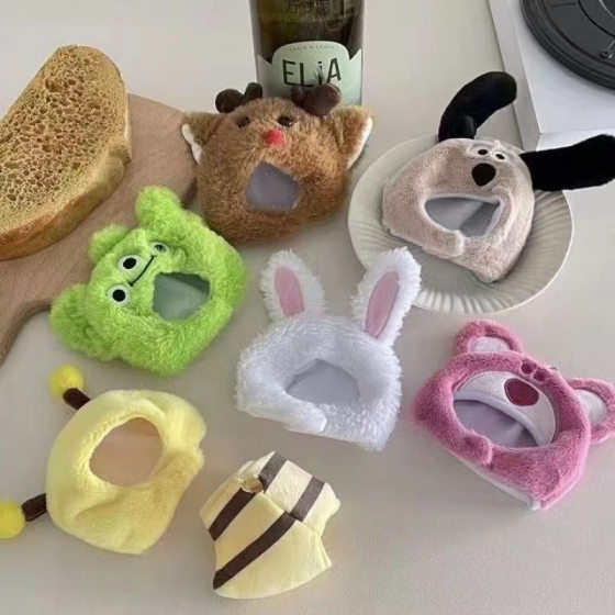 Little Beaver Doll Headgear Plush Toy Keychain Doll Pendant Clothes Clothing Accessories 10cm Doll Wholesale