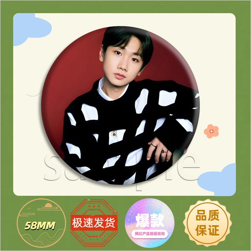 汪苏泷爱豆周边应援吧唧徽章胸针马口铁谷子痛包挂件饰品礼物明星|undefined