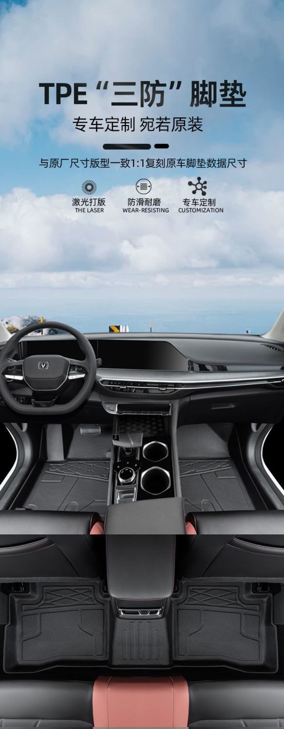 Applicable to Changan Yidong plus Foot Pad Surrounding 23 24 Cars Second and Third Generation xt New Energy Main Driving tpe