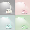 Factory direct selling cartoon cute pet charging small night lamp LED can fold USD students Children's desktop atmosphere small table lamp