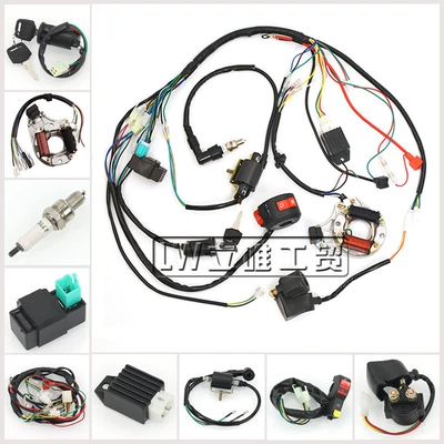 Off-Road Motorcycle Atv Atv Accessories 50 70 90 110Cc Wiring Harness Coil Cdi Ignition Electrical Equipment Complete Set