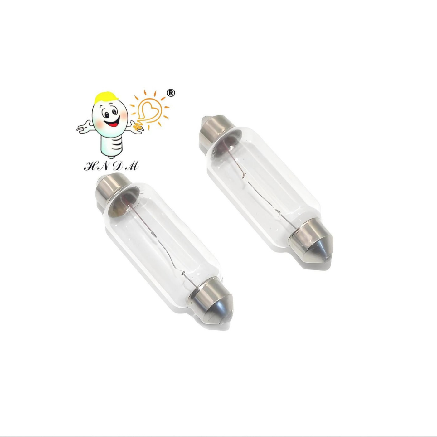 双尖泡T15X44MM SV8.5汽车灯泡/遮阳板灯/车顶灯/阅读灯/船用灯泡