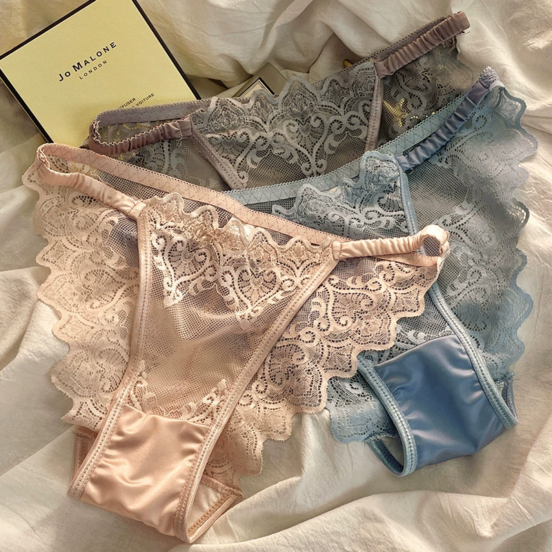  Lace underwear, sexy breathable trousers, comfortable pants, french style, thin strap