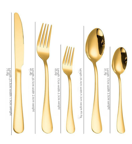 Amazon 1010 Stainless Steel Tableware 5-Piece Set Western Dinner Steak Knife Fork Spoon 4 Main Pieces Cross-Border Gift Set