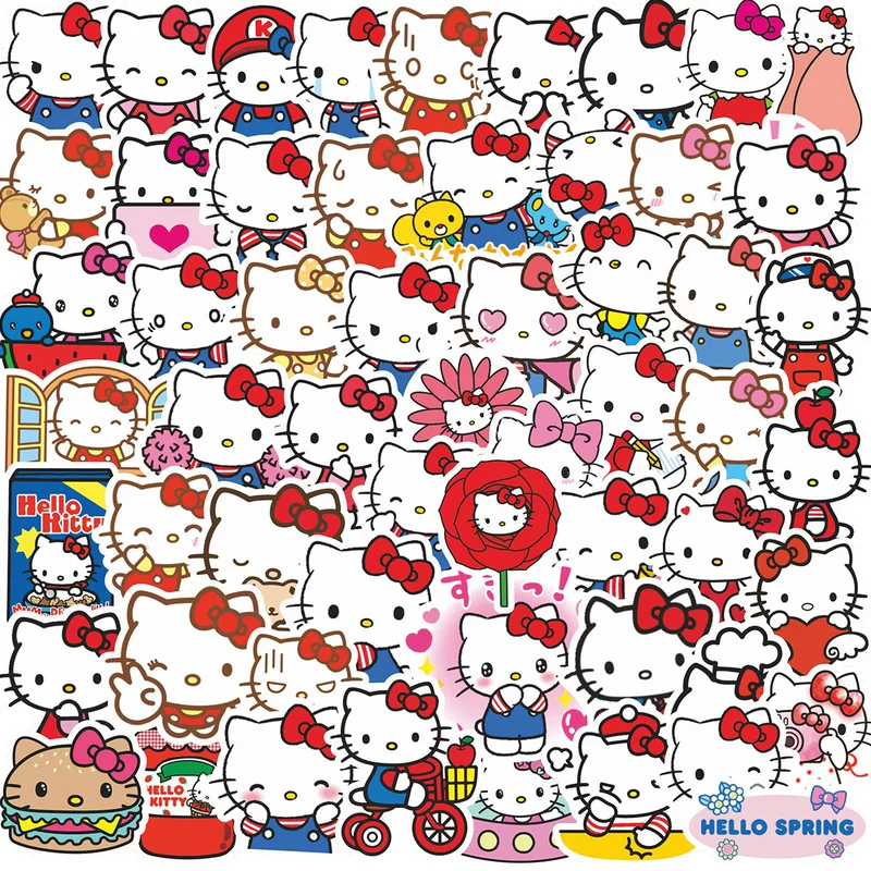 Hello kitty, cartoon tablet phone case, wrench, stickers