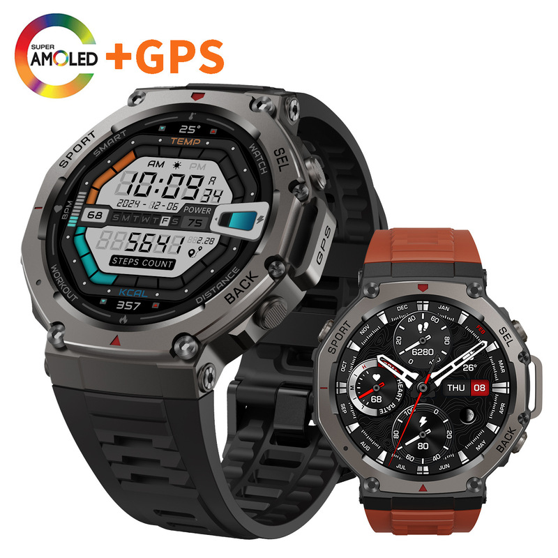 Cross-Border Dm58 Watch with Amoled Screen, Bluetooth Calling, Gps, Altitude, Barometric Pressure, Compass, 5Atm Waterproof, Nfc, Digital