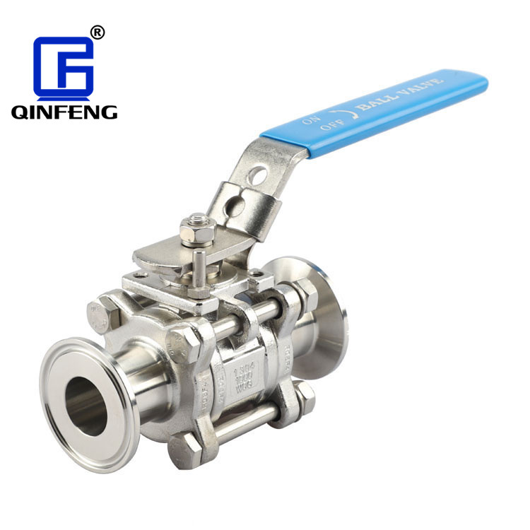 厂家制造 304/316快装手动球阀 三片式低平台全包快装球阀 不锈钢