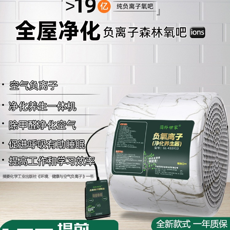 包邮小粒径负离子空气净化器无臭氧生态家用纯负离子发生器除甲醛