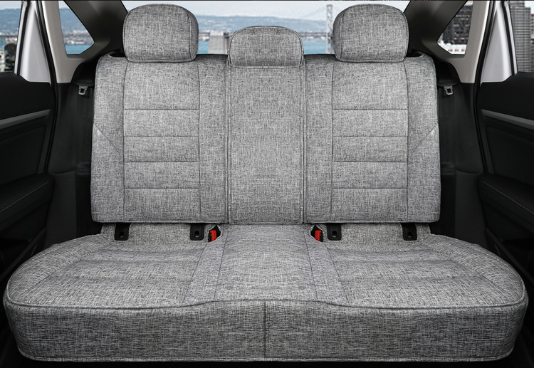 Langyi Four Seasons Linen Special Car Seat Cushion for Five-Seater Sedan, Full Surround, Simple and Comfortable Seat Cover