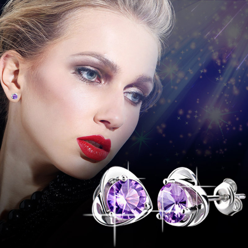 時尚小清新心形耳釘女  可愛迷人愛心女士耳釘  源頭廠家一件代發