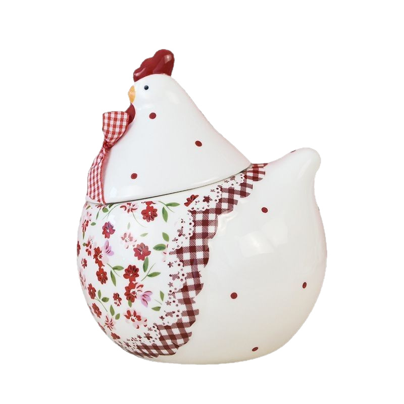 Fábrica directa pastoral serie de porcelana de cerámica de pascua caja de preservación transfronteriza comida regalos de pascua