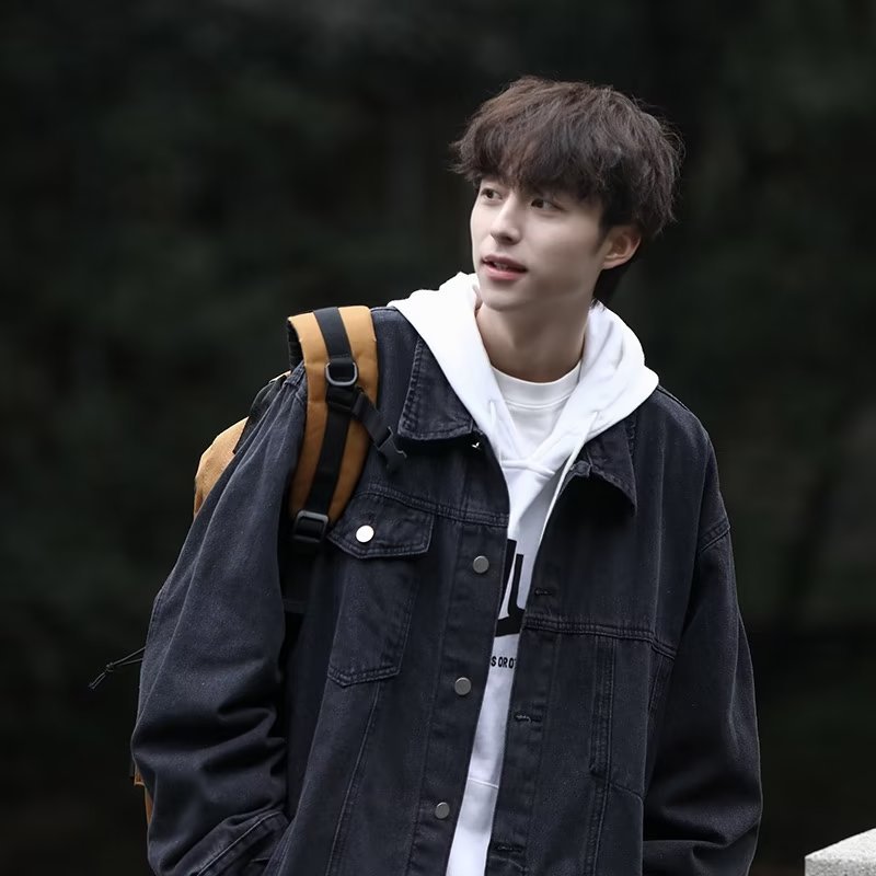 Primavera y verano nuevo estilo chaqueta de mezclilla para hombre American High Street marca de moda herramientas chaqueta de tendencia retro fino negro