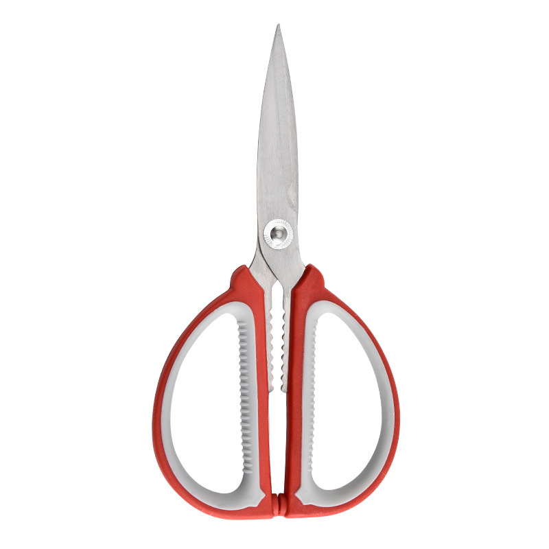 Tijeras multifuncionales de acero inoxidable de dos colores, tijeras de corte de carne multifuncionales, tijeras de corte de sartoria hechas a mano, tijeras de cocina de arte