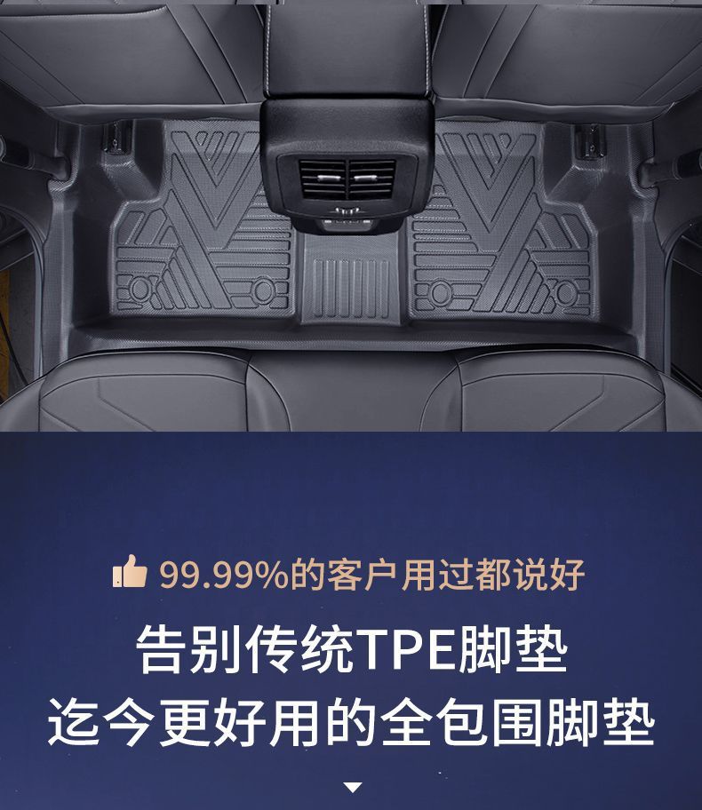 Suitable for Volkswagen Tuyue Foot Pad TPE Special Enclosure Bag Threshold 24 New and Sharp Wear-resistant Foot Pad Automotive Products