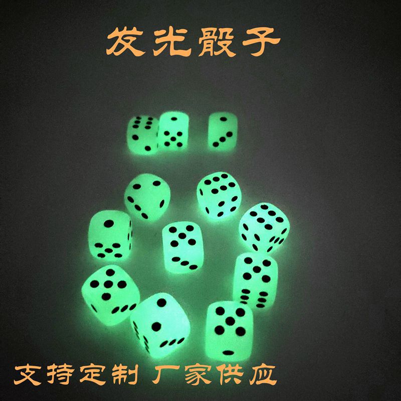 acrylic night dice