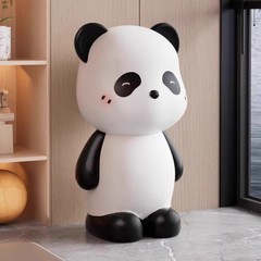 パンダ貯金箱、入れるだけ、出せない、貯金箱、子供向けギフト、置き型、家の装飾、大容量