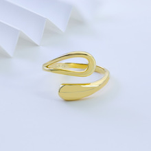 新款s925素圈光面开口戒指女百搭时尚小众指环厂家批发直销跨境