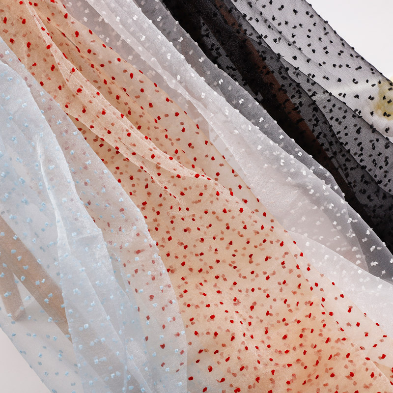 情人节包花网纱草莓奶昔波点纱泡泡玫瑰点点纱手工diy材鲜花包装