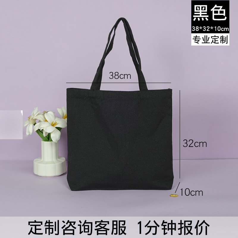 Bolsa de lona publicidad personalizada bolsa de algodón bolsa de compras en Blanco Bolsa de lona de un solo hombro logotipo impreso personalizado
