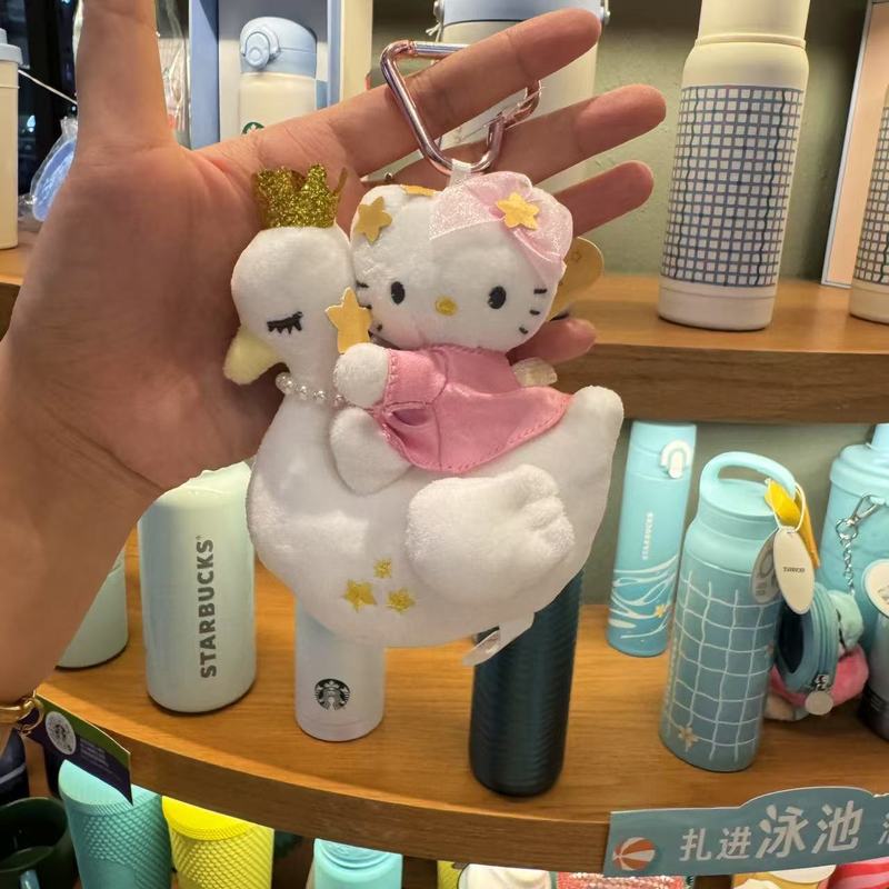 漫画アニメサンリオコーデュロイカーリーフリース KT 猫キーホルダーペンダント人形女の子バックパックペンダント|undefined