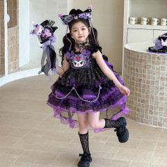クロミ女の子プリンセススカート夏服ロリータ子供服女の子女の子诞生日ドレス夏洋风ドレス