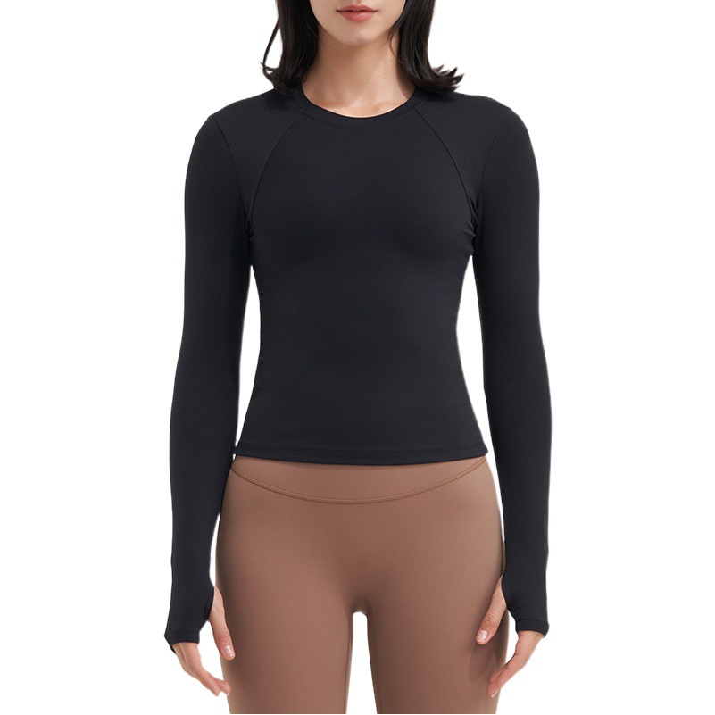 Yoga ropa de las mujeres corriendo deportes Pilates profesional de entrenamiento de secado rápido de manga larga superior Otoño e Invierno nueva ropa de entrenamiento