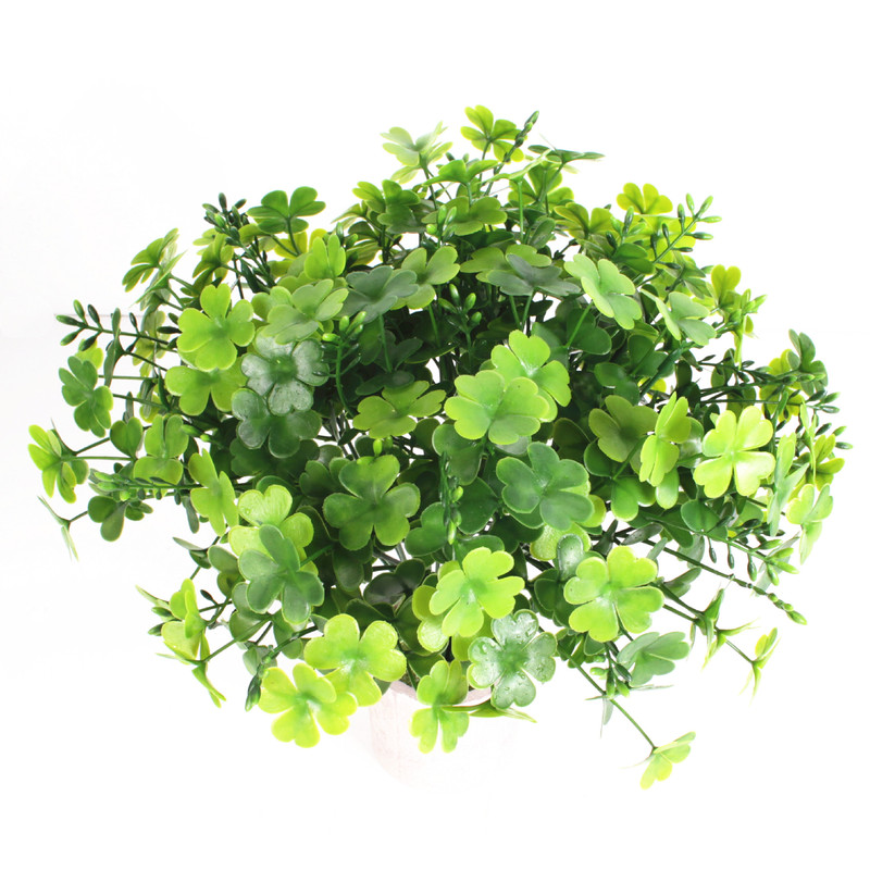 New Green Plant 7 Fork Four-leaf Clover Clover Clover Clover Plant Wall Fitting Material Flower Artistry Engineering Decoration New Green Plant 7 Fork Four-leaf Clover Clover Clover Clover Plant Wall Fitting Material Flower Artistry Engineering Decoration