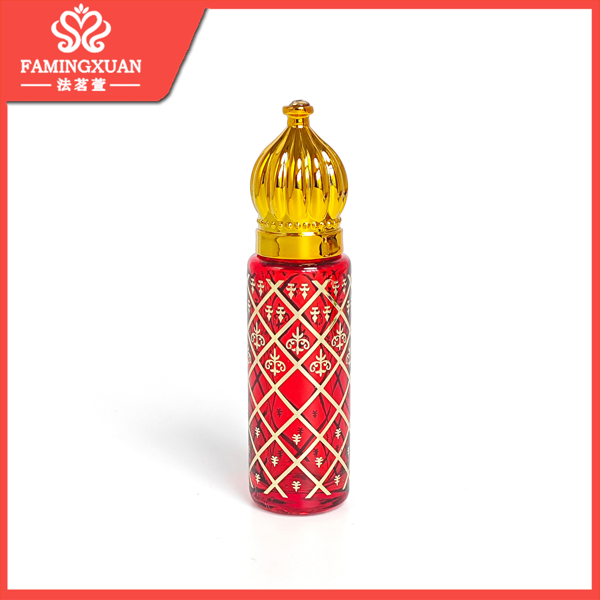 Frasco Roll-On para Perfume XB18 8ml de Vidrio Portátil Roll-On para Aceites Esenciales y Perfumes
