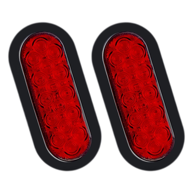 Popular 6-inch American RV rear taillight truck side light warning light signal light trailer Oval taillight
