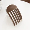 Six-tooth comb-deep coffee