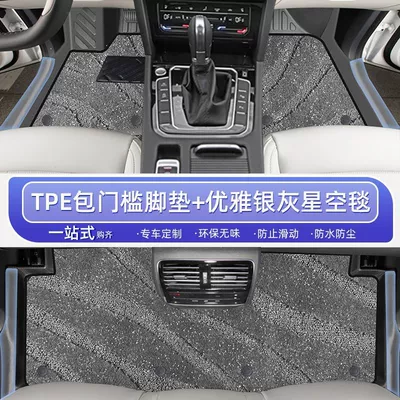 Pad Enclosed 25 24 Single | Ayaqaltılar (Kovriklər) - 25-models-18-models-volkswagen-cc-elegant-silver-gray-covered-door-sill-mats-high-end-starry-sky-blanket