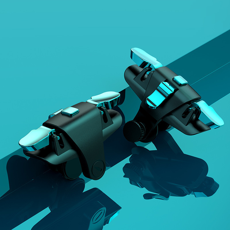 New C10 Pubg Controller Six-Finger Pubg Buttons Factory Direct Supply Multifunctional Pubg Auxiliary Metal Buttons